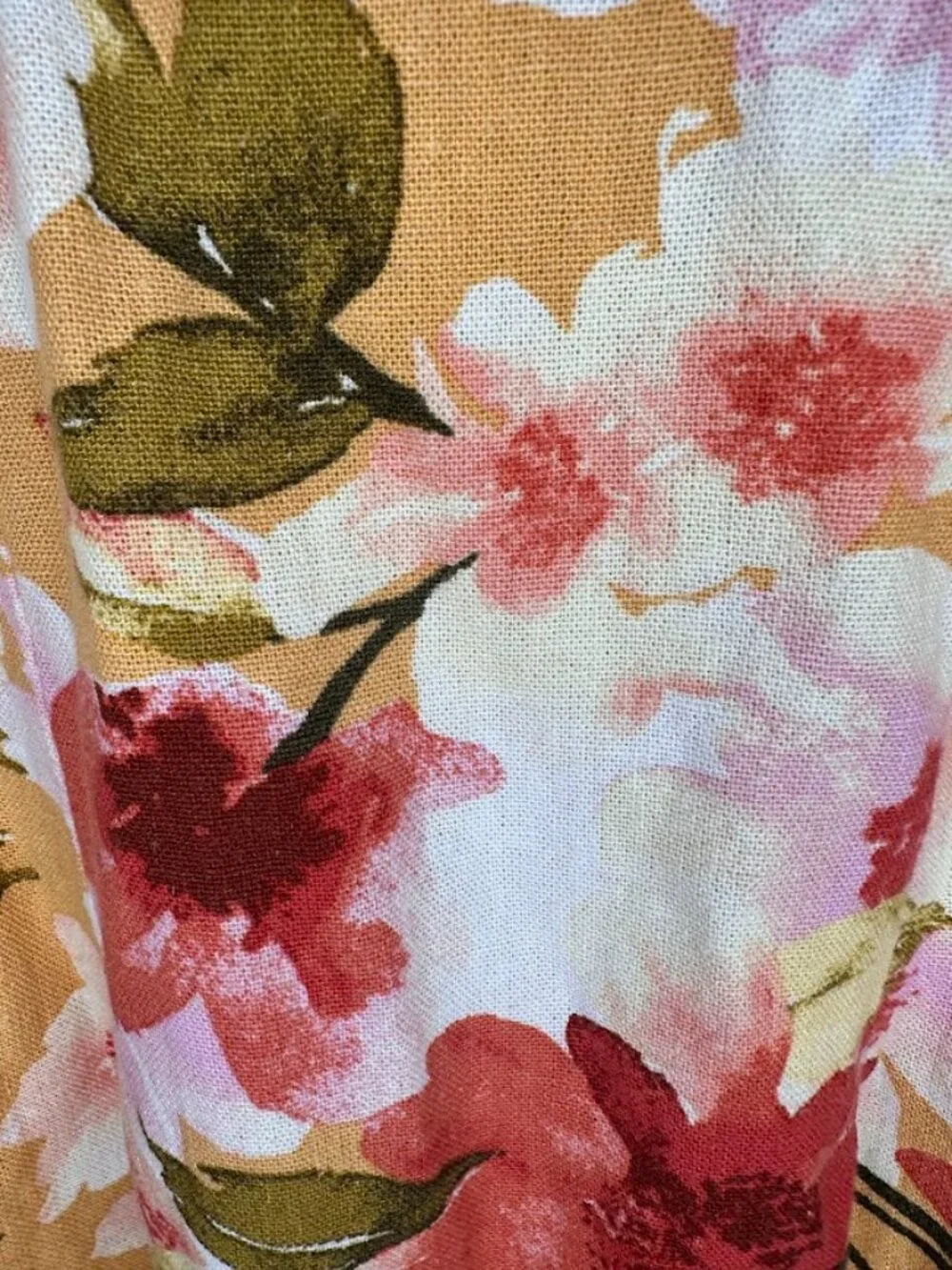 Anthropologie Moon River Square Neck Puff-Sleeve Floral Midi Dress - XS - Picture 3 of 12